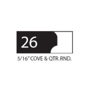 (SET 3) 1" COROB LIGHT DUTY MOULDING KNIVES (5 / 16" COVE & QTR ROUND)