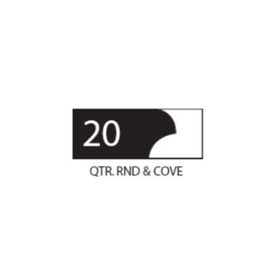 1" THICK COROB SHAPER CUTTER (QUARTER ROUND & COVE)