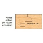 3 / 4" BORE 2 PC GLASS OPTION REPL GROOVERS FOR COPE & PATTERN SETS- 9 / 64 X 1 / 4" W / EASED EDGE